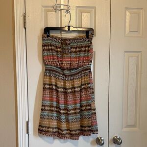 Ya Los Angeles Multicolor Strapless Dress